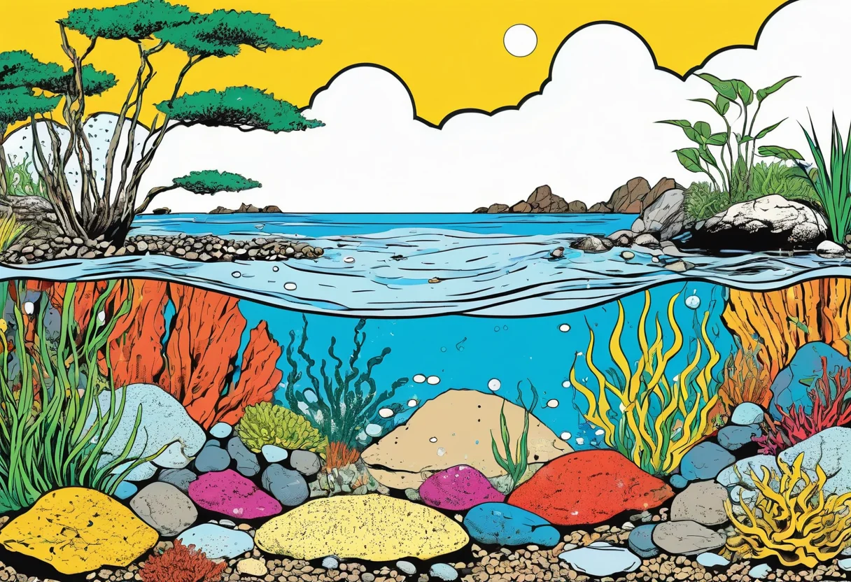 Iwagumi Aquascape mit Steinen und Bodendecker