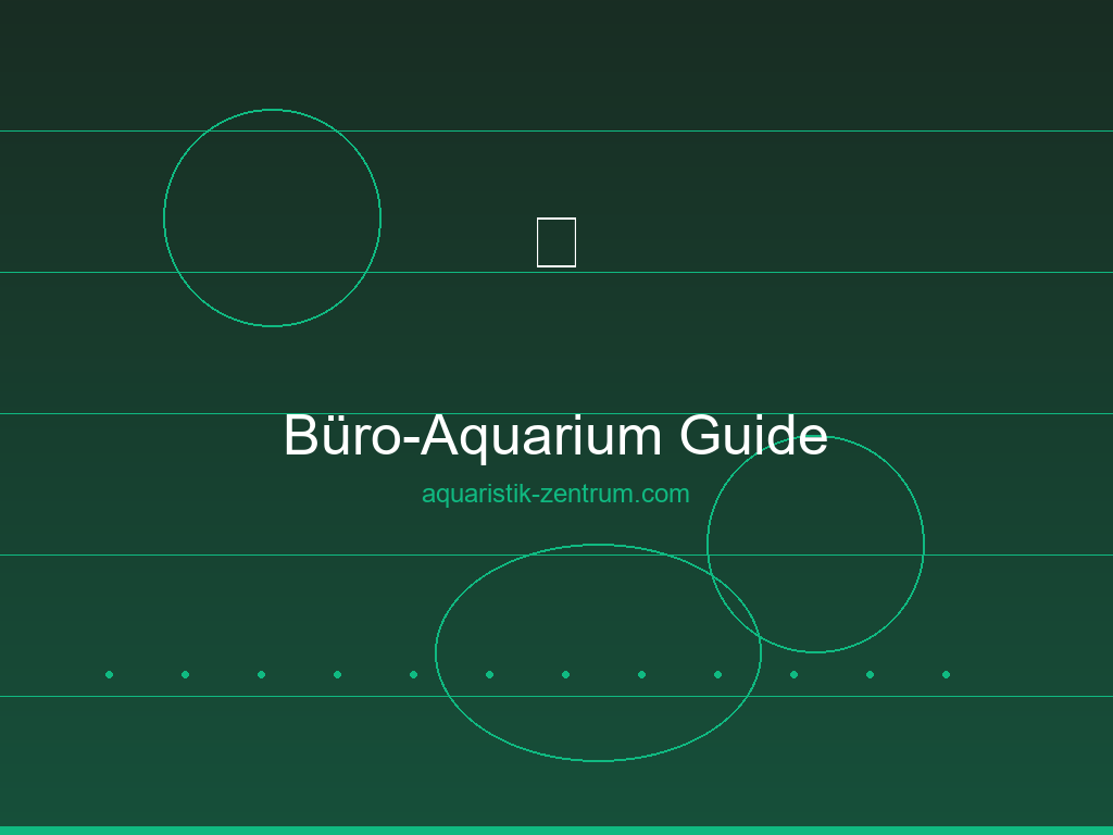 Büro-Aquarium auf dem Schreibtisch
