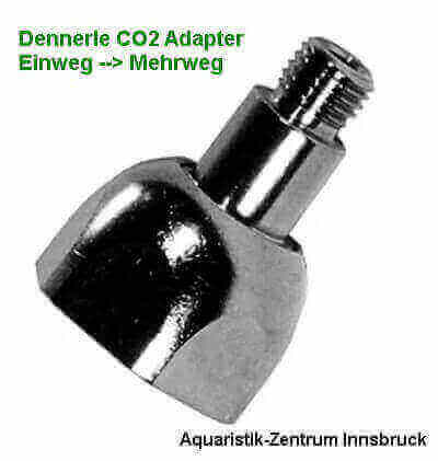 Dennerle CO2-Adapter Einweg Druckminderer --> Mehrwegflasche