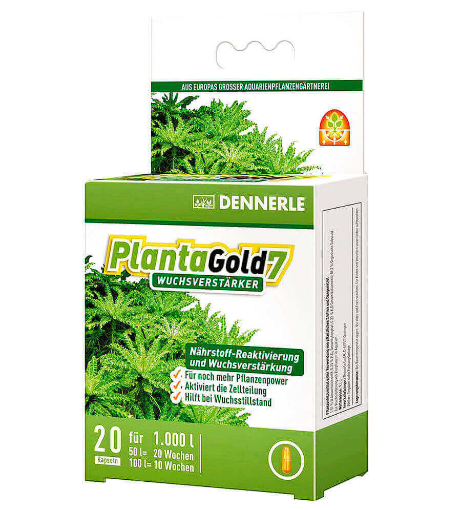 Dennerle PlantaGold 7 Pflanzengold Wuchsverstärker 20 Kapseln